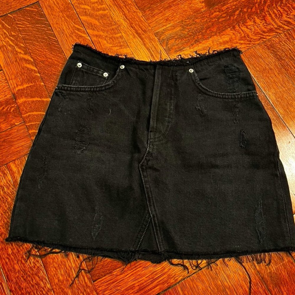 Urban Outfitters black denim skirt